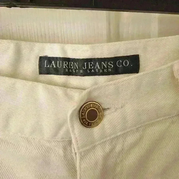Lauren Ralph Lauren White Straight Leg Jeans Size 4 - Picture 2 of 6